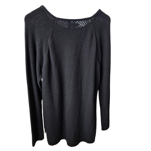 Sonoma Black Textured Knit Sweater Size XL - Picture 2 of 3